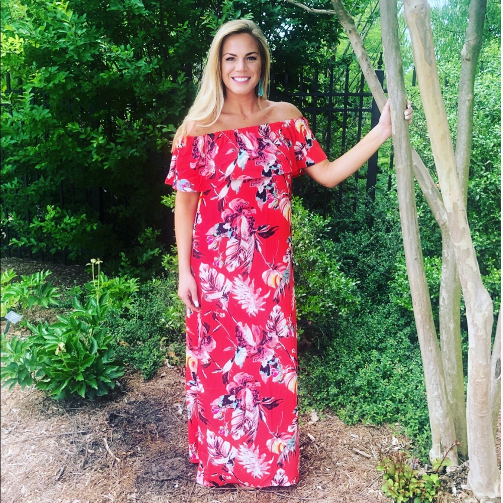 NEW! Tropical Print Maxi